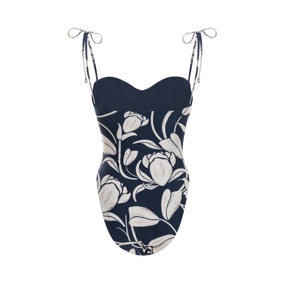 Agua by Agua Bendita Rábano Flora Two-Tone One-Piece Swimsuit - S - Picture 2 of 5